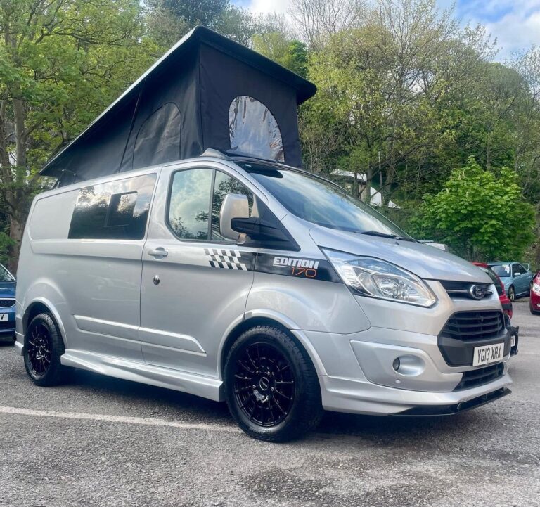 A finished camper van conversion