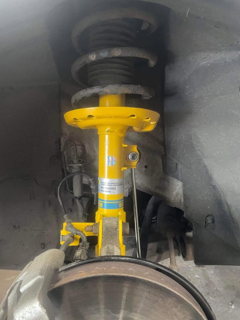 New suspension shock absorber fitted at Woodside Garage
